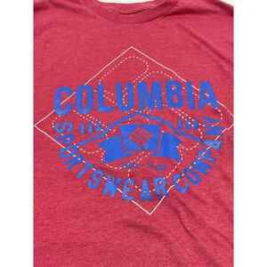 Columbia Sportswear T Shirt Size Large Red